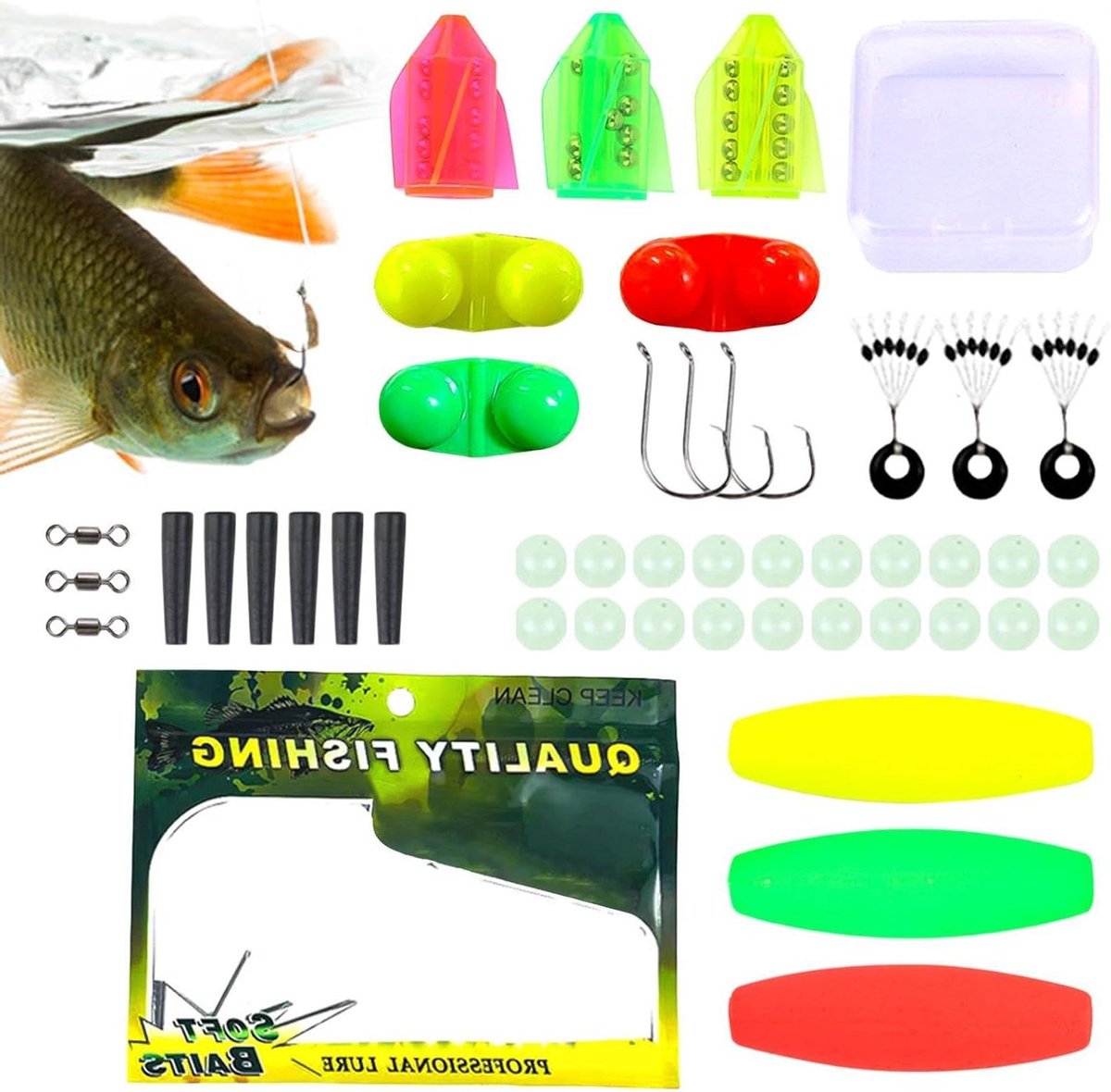 Visgerei Set - Hengel Accessoires - Vissen Montages Maken - Geluidsgestuurde Aanbijt Trigger - 40 stuks - Niet gespecificeerd