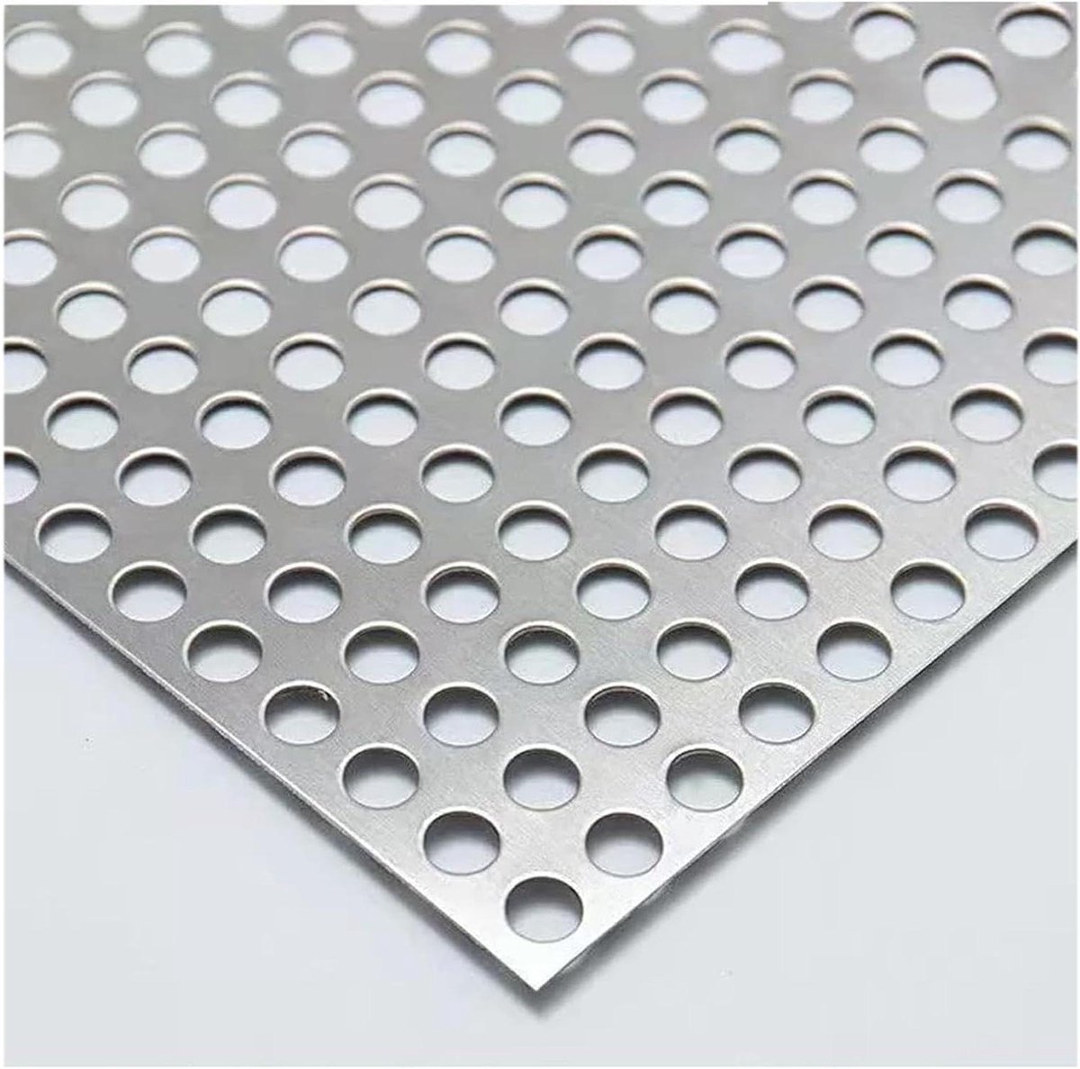 Geperforeerde Metalen Platen - Roestvrij Staal Gaas - Decoratieve Toepassingen - Roestvrij 304 Materiaal - 110x37 cm 1.6mm - Zilver