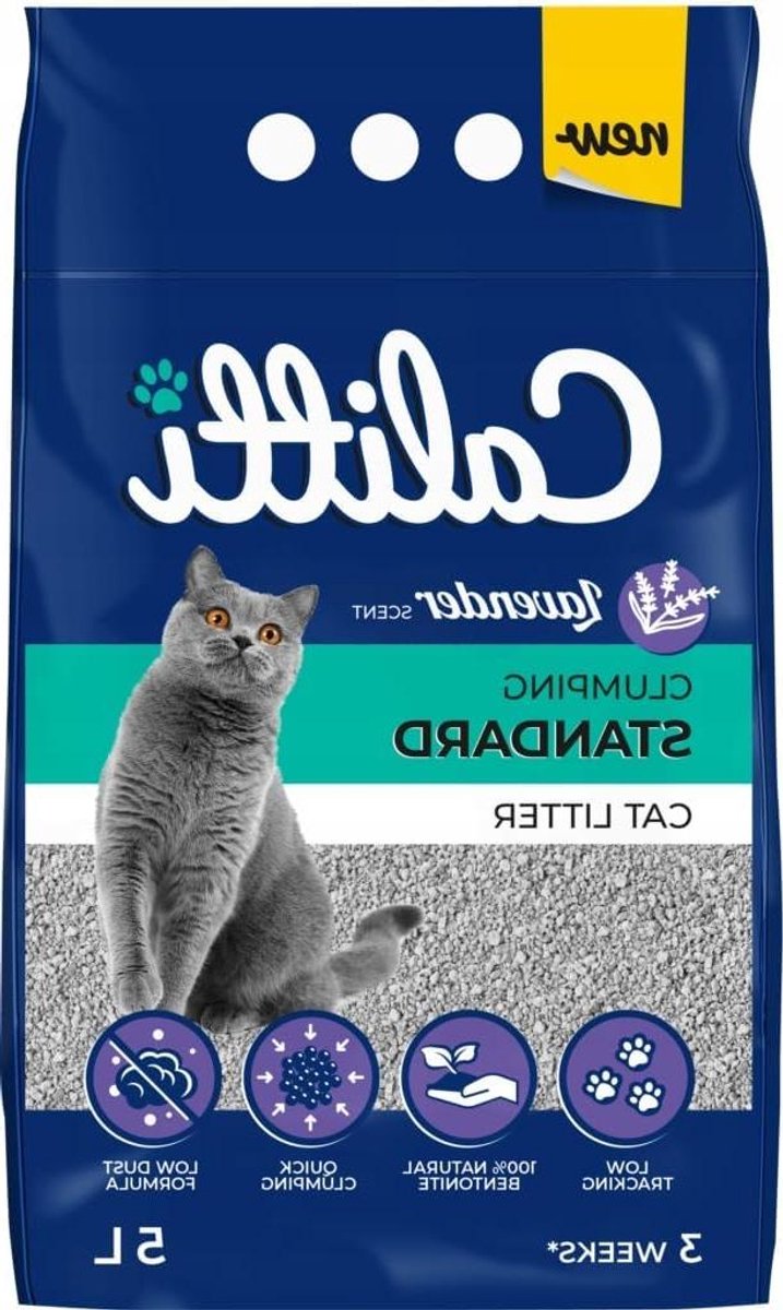 Kattenbakvulling Bentoniet - Kattenbakkorrels Klontvormend - Geur Neutraliseren - Stofvrij en Klontvormend - 25 liter - Lavendel