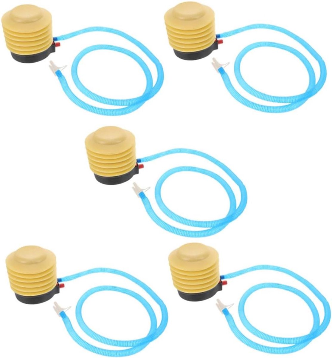 Handmatige Voetpomp - Draagbare Luchtpomp - Opblaasbare Spullen Vullen - Efficiënte Luchtstroom - 11 x 10 x 8 cm - Meerkleurig