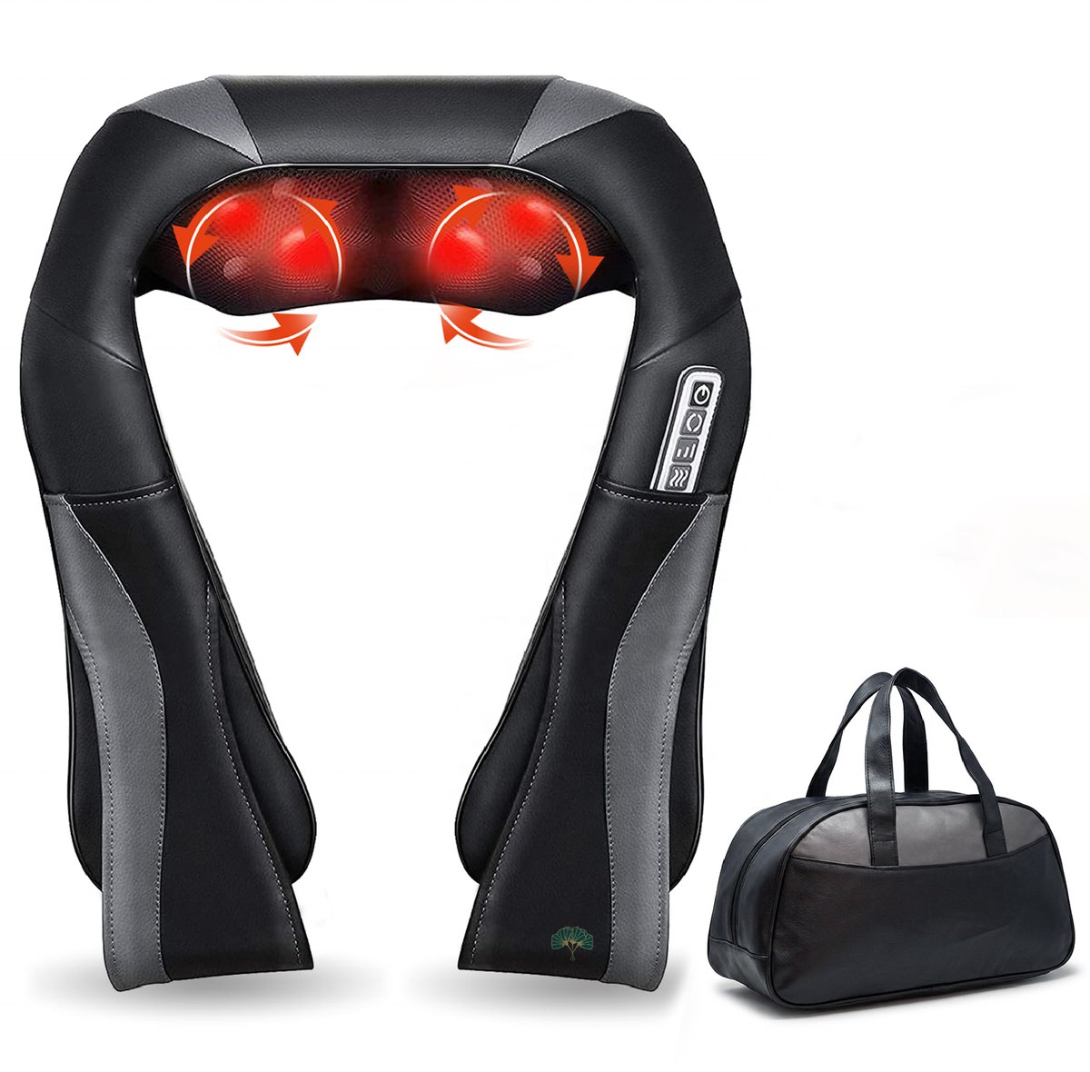 Shiatsu massagekussen met infraroodwarmte