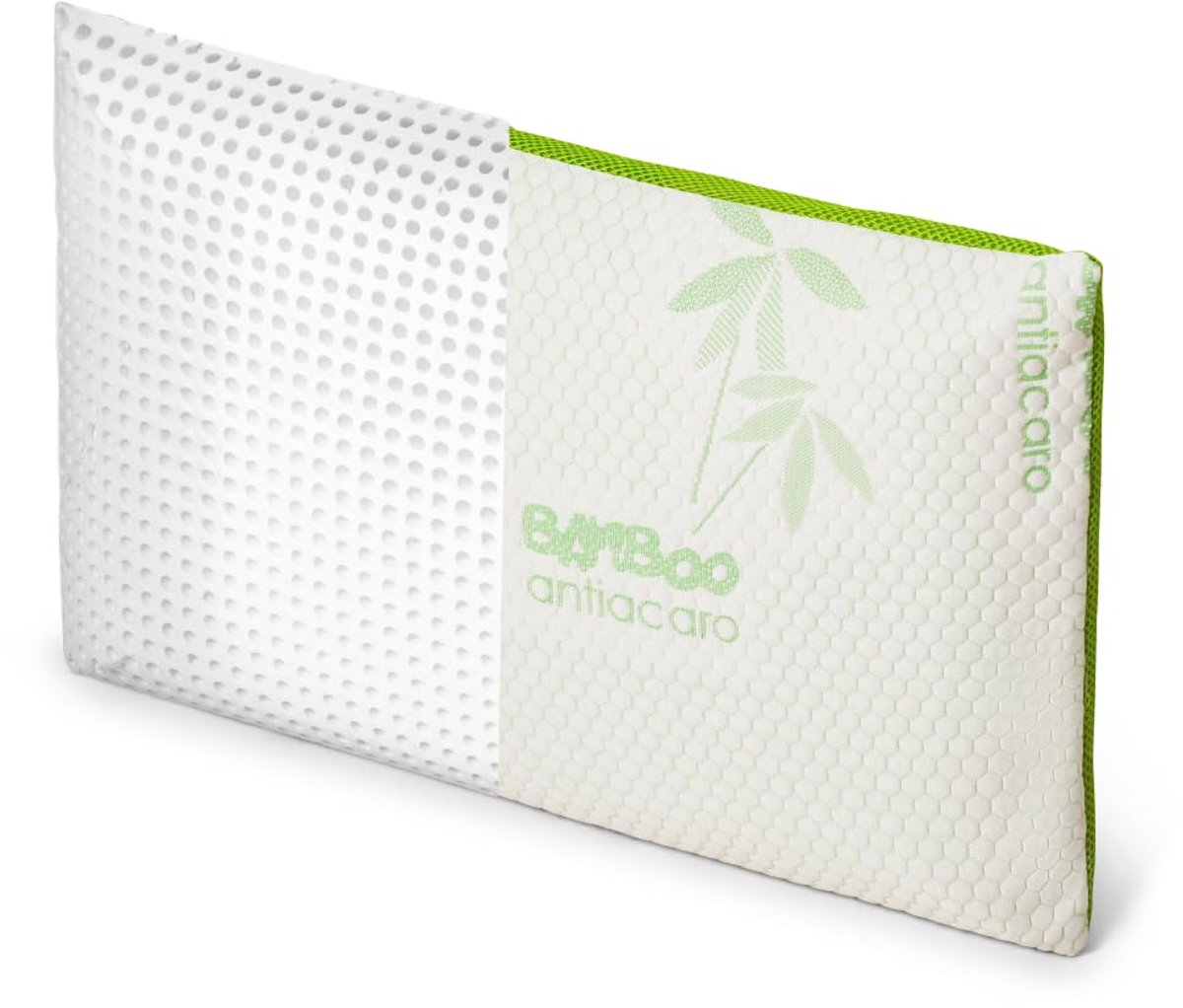 SnelShoppen - EPSELIA Hoofdkussen Traagschuim 70x40cm, Biologische Bamboe Overtrek, Laag 6cm, Ademend, Air 3D, Afneembaar, Oeko-Tex® CertiPUR™