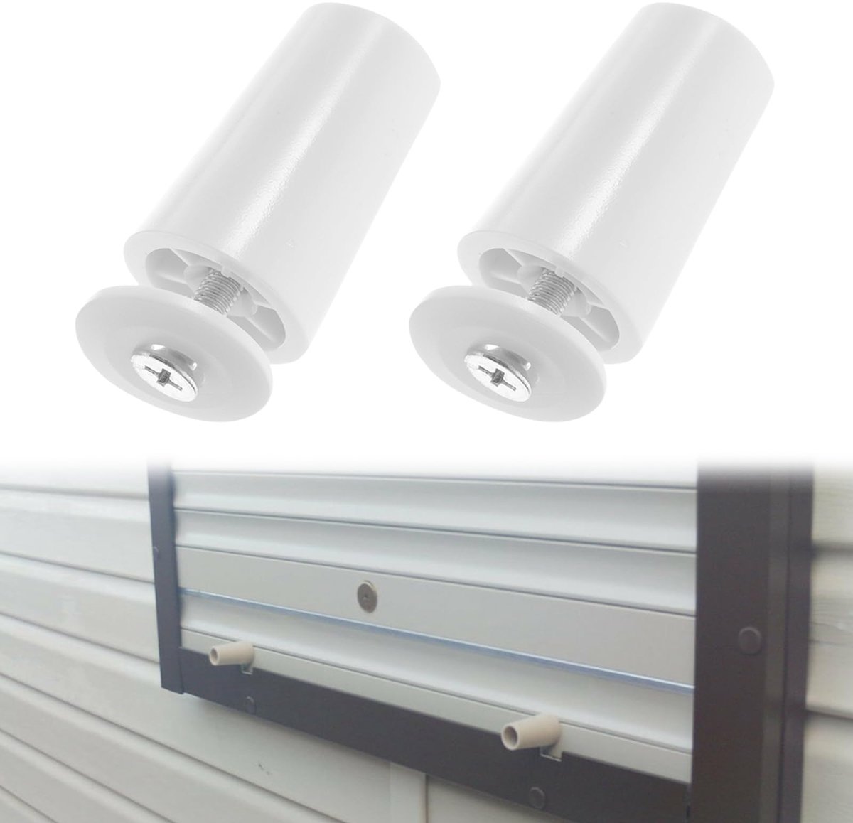 Dailygoods - Stopbuffer voor Rolhuizingen - 40 mm - Wit