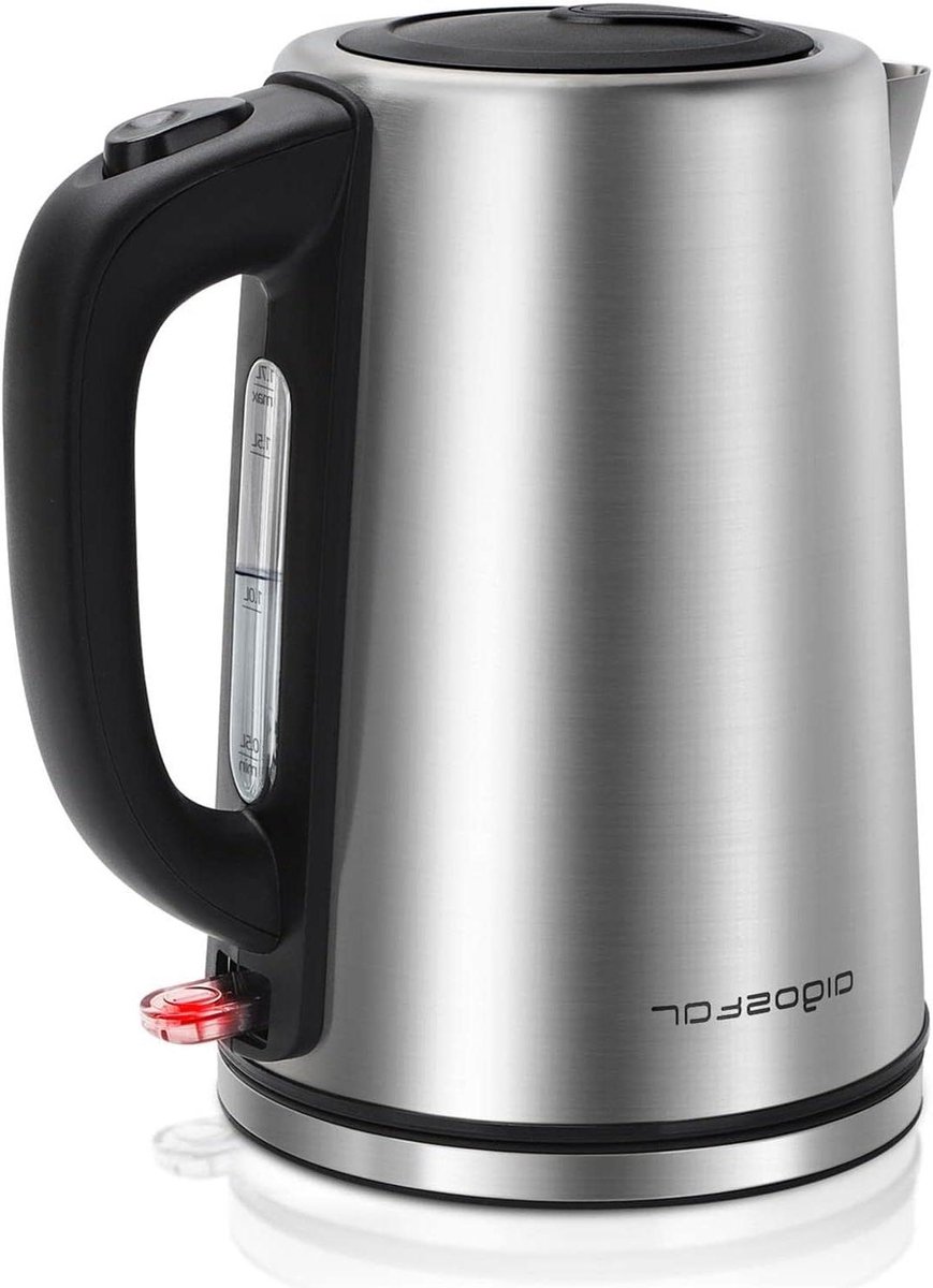 Waterkoker - Koffiezetter Theepot - Snel Water Koken - BPA-Vrij Materiaal - 1.7 Liter - Zilver