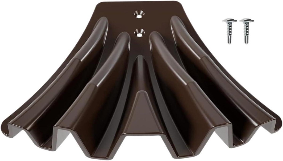 Dakgootafvoer Regenpijp Omleider - Verlengstuk Regenpijp - Waterafvoer Tuin - Weerbestendig PP Materiaal - 5.1x7.6 cm Bochten - Koffie