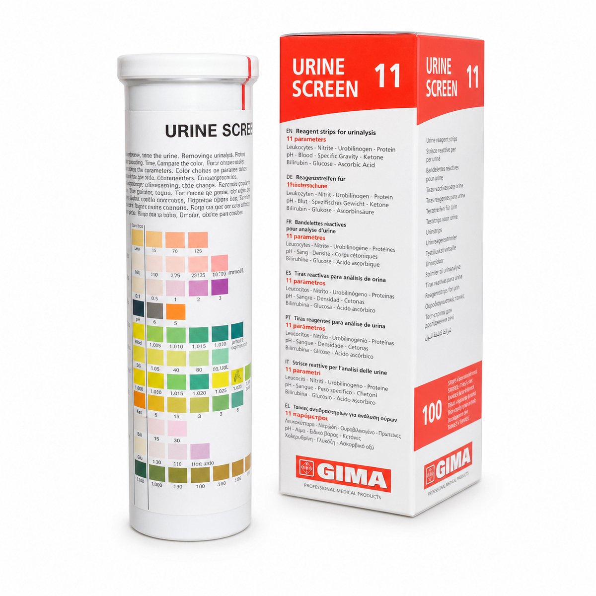 GIMA 11 Urine teststrips 100 stuks