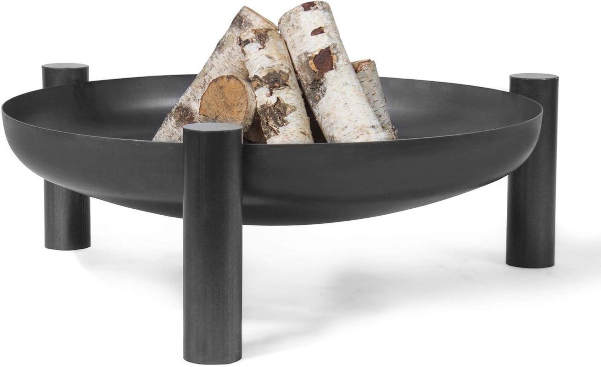 Vuurschaal - Buitenhaard Grillschaal - Gezellige Avonden - Hittebestendig Staal - 60 cm - Zwart
