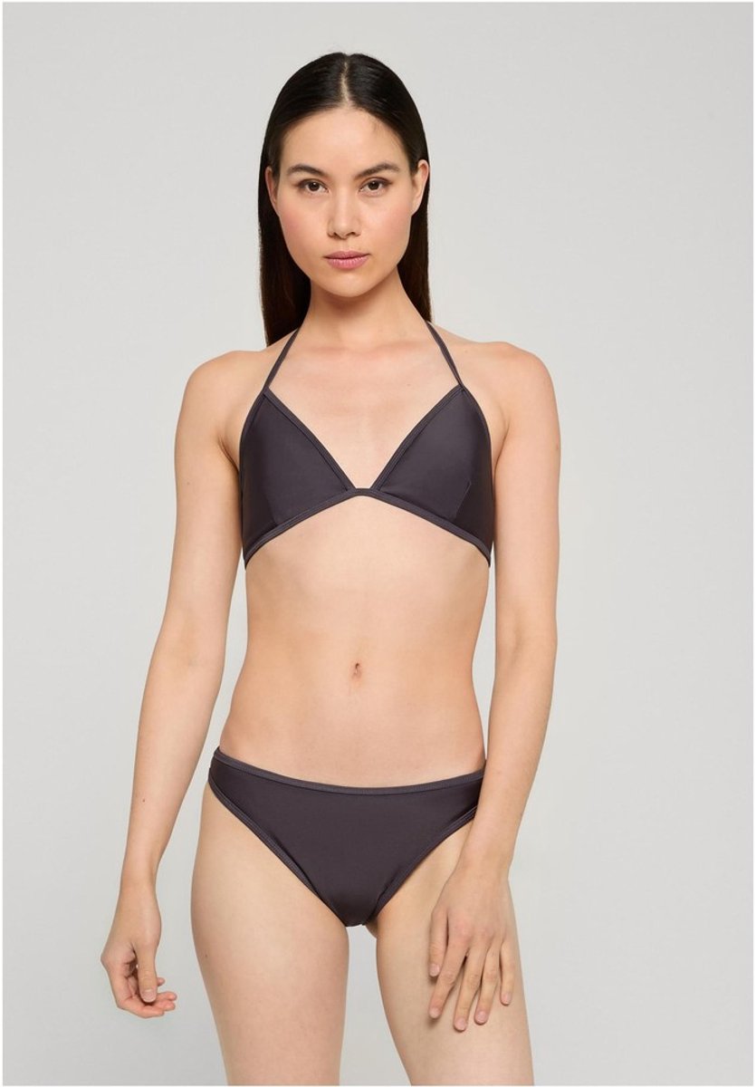 Urban Classics Piped Triangle Bikini set M Zwart