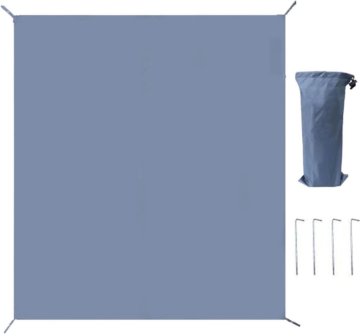 Camping Vloermat - Tentkleed Outdoor - Bescherming Buiten - Sneldrogend Oxford - 240x240cm - Blauw