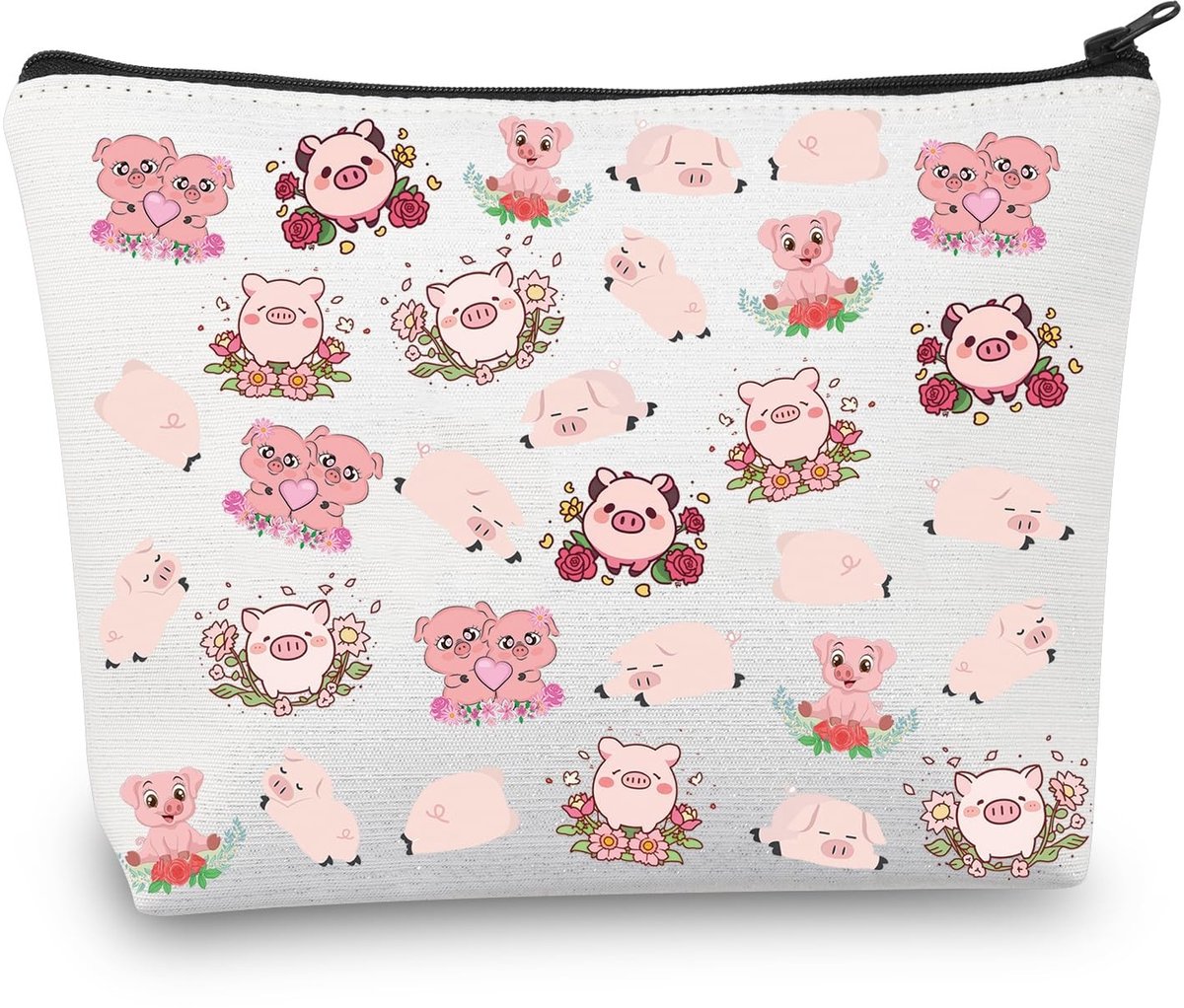 Dailygoods - Schattige Varkens Make-up Tas - Ideaal Cadeau voor Varkensliefhebbers
