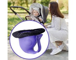 Potje voor kinderen - Reispotje Peuter - Zindelijkheidstraining - Antislip ontwerp - 20 x 18 x 15 cm - Purper