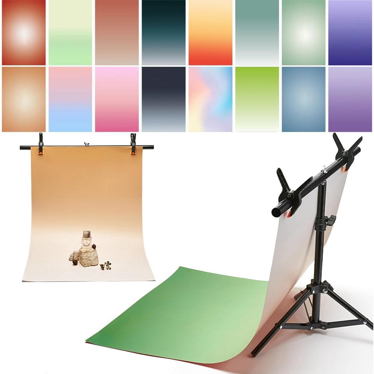 Dailygoods - 8 Stuks 3D Fotopapier met Onderzetter - Dubbelzijdige Achtergrond voor Productfotografie
