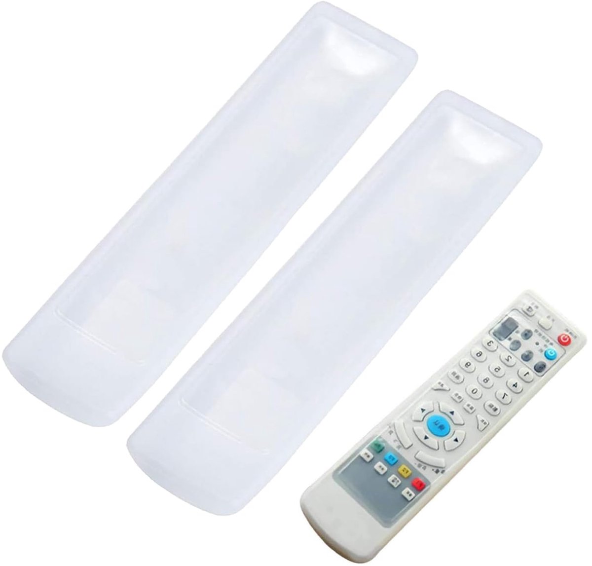 Dailygoods - Transparante Silicone Afdekking voor Afstandsbediening - Set van 2 Stuks