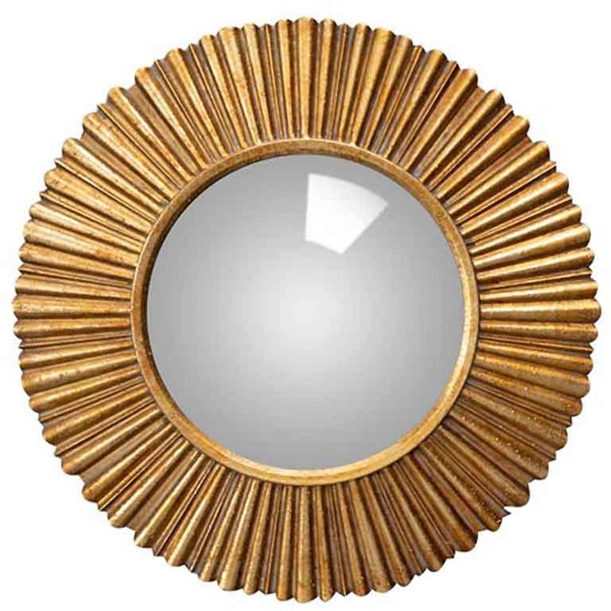 Dailygoods - Kleine Gouden Convexe Spiegel van Sanctus - 18 cm