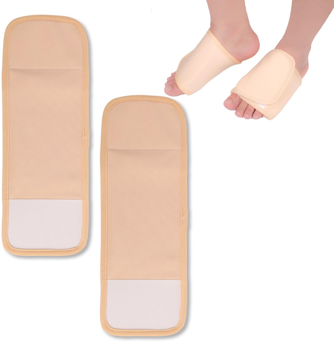 Dailygoods - 2 Stuks Herbruikbare Castorolie Voet Pads