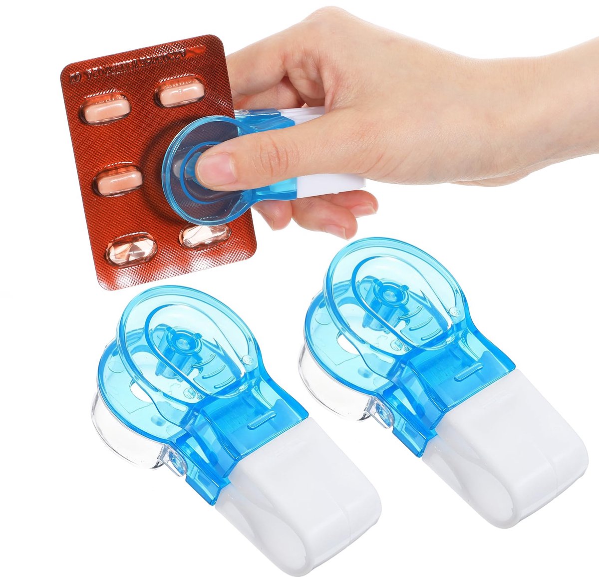 Dailygoods - Set van 3 Pillendozen met Tabletverdeler en Mini Tablet Cutter