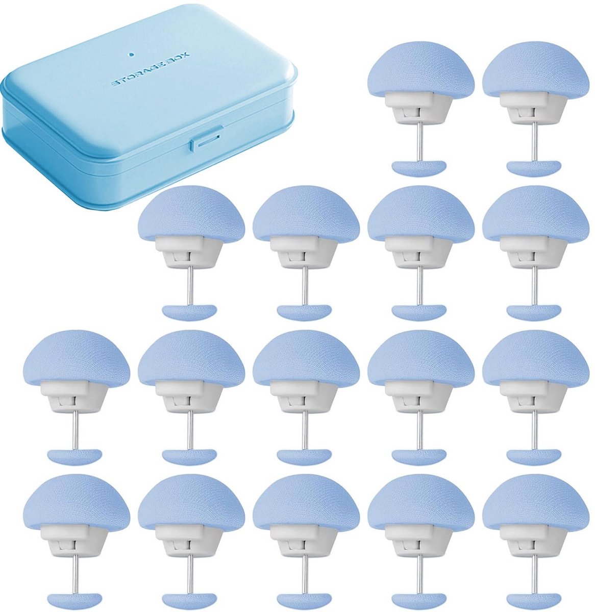 Dailygoods - 16 Pcs Dekbedhouders - Dekbed Clips met Opbergdoos