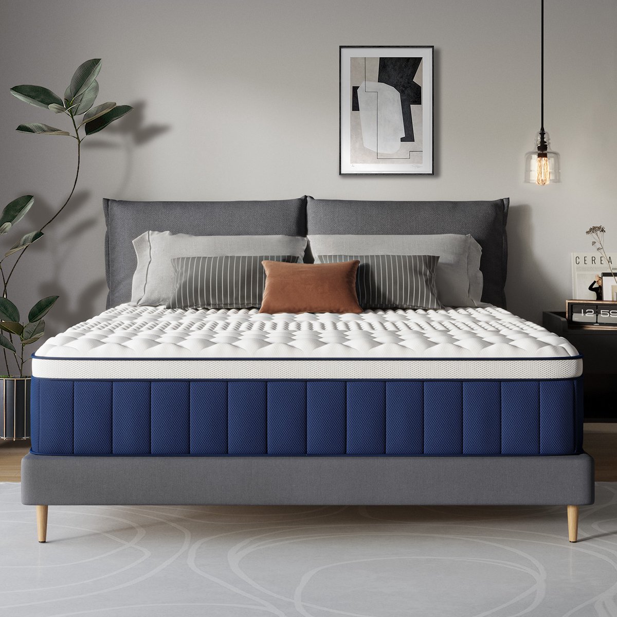 Lexzurn Matras 120 x 200 cm - Pocketvering Matras thumbnail 2