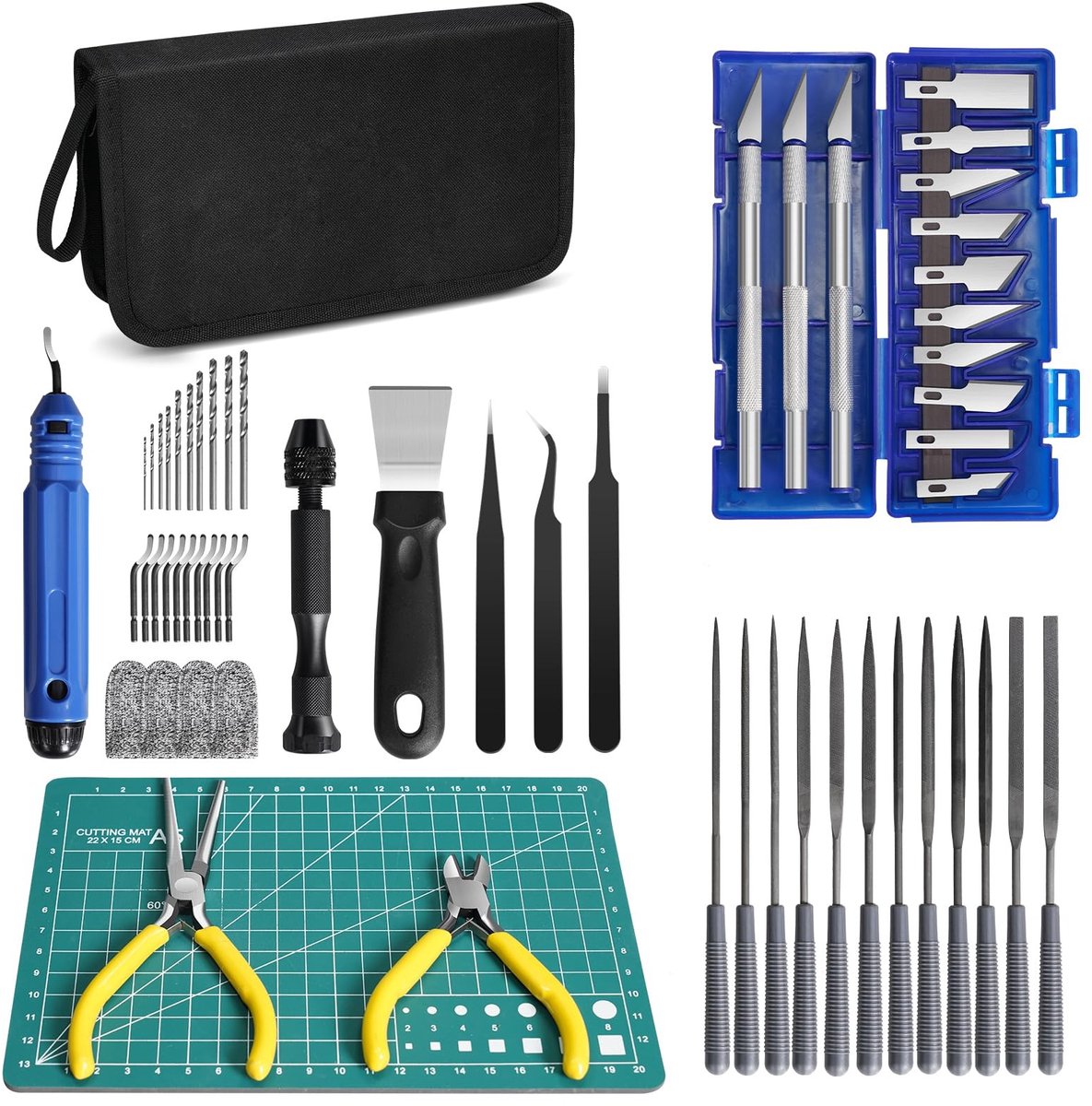 Dailygoods - 3D Print Gereedschapset - 58-delige Modelset met Snijgereedschap