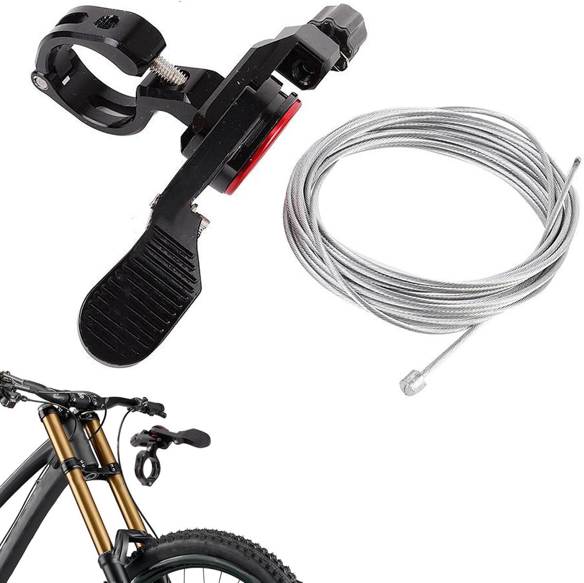 Dailygoods - Fiets Zadelpen Afstelhendel - Verstelbare Dropper Lever voor Fietsen