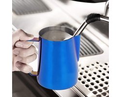 Koffiekan Melkopschuimer - Latte Art Kan Barista Tool - Perfecte Latte Kunst Maken - Roestvrij Staal Titanize Coating