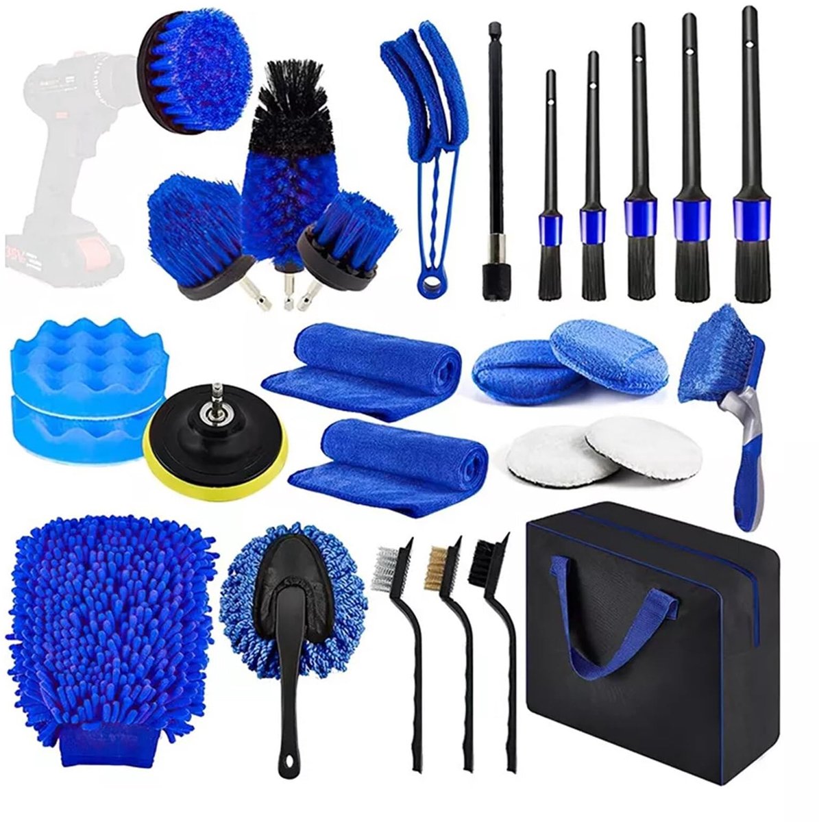 Dailygoods - Auto Was Kit - 27 Stuks Detailing Benodigdheden