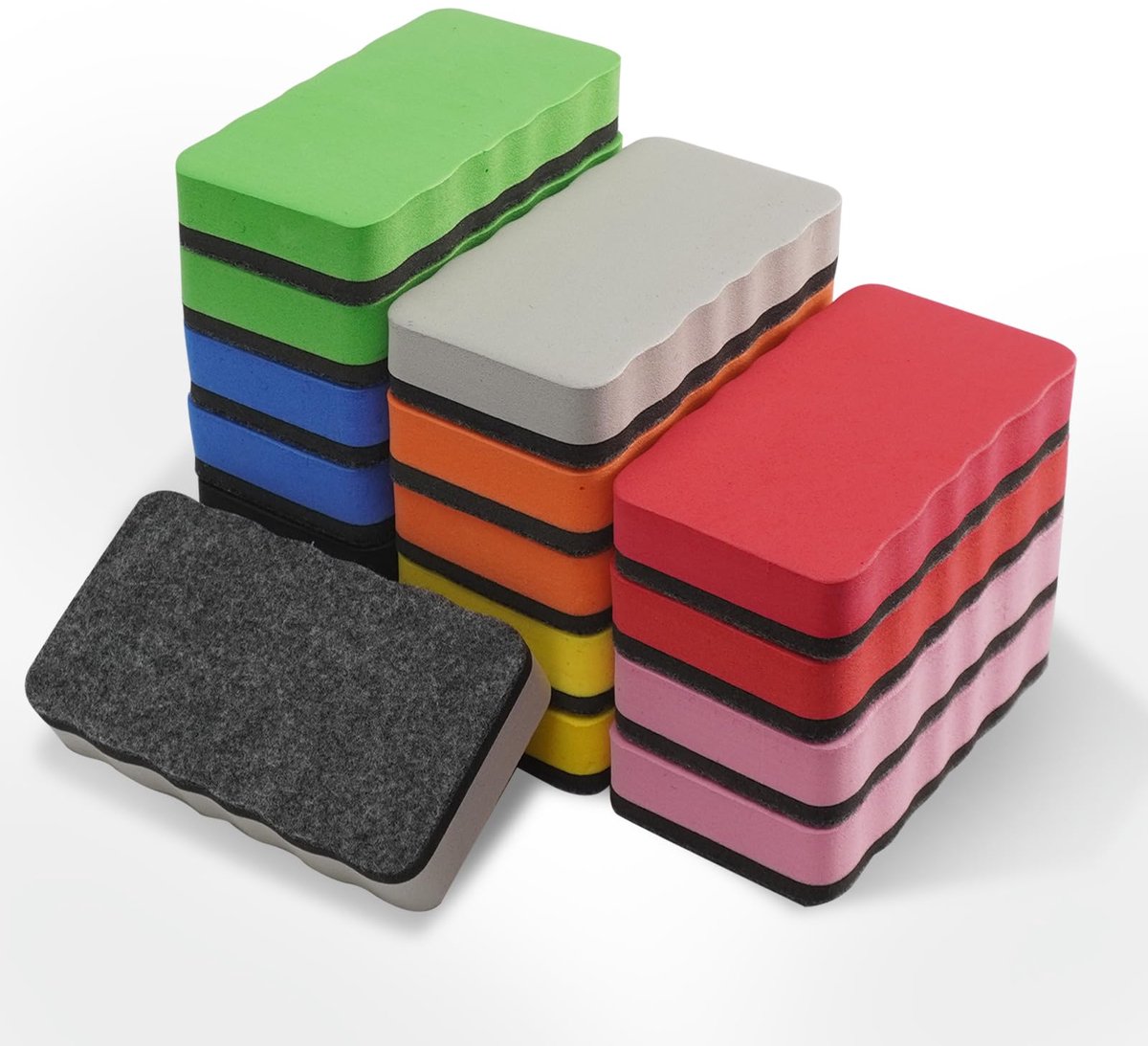 Dailygoods - 16 stuks magnetische gummen voor droog uitwisbare borden