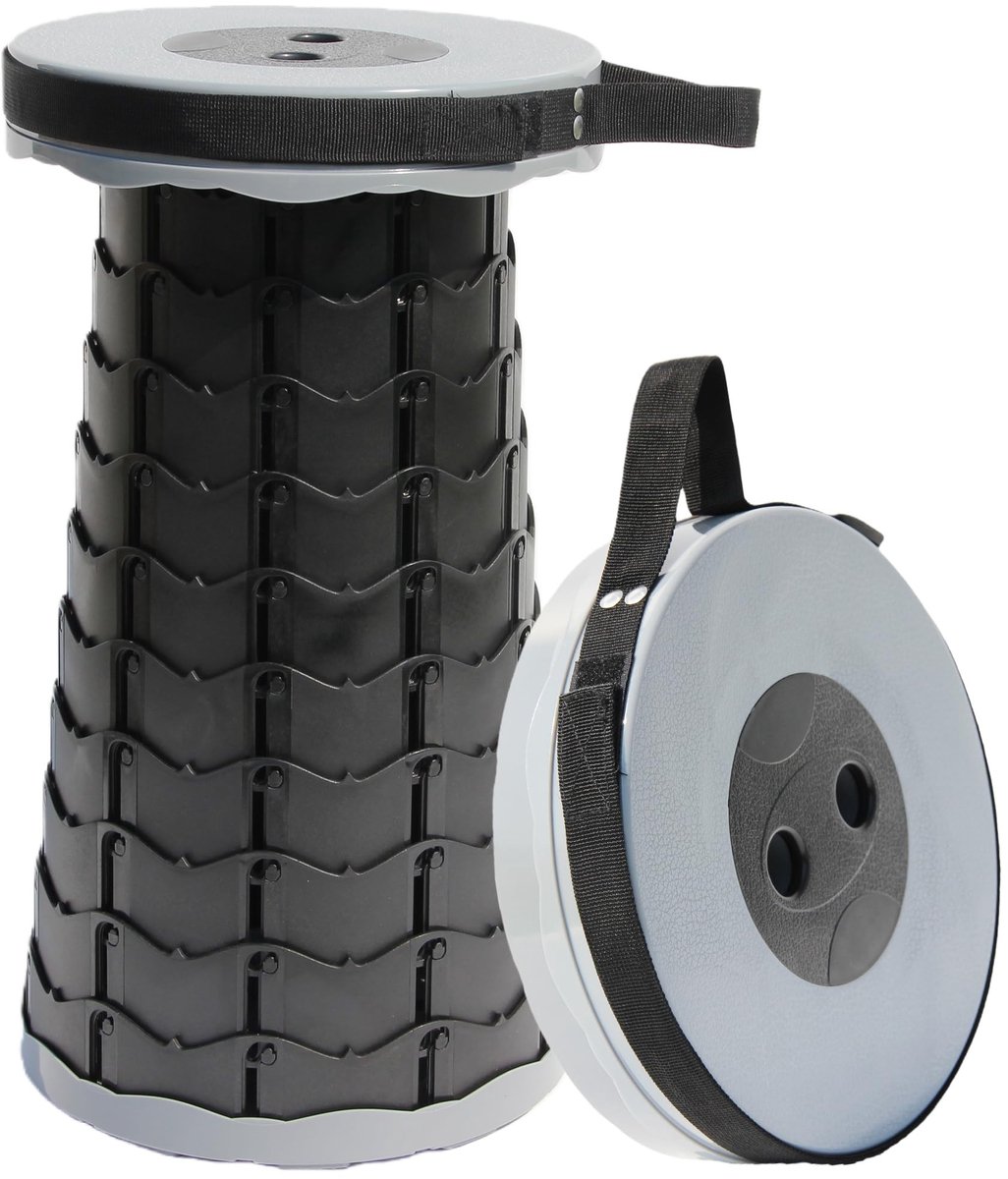 Dailygoods - Telescopische Campingkruk - Draagbaar en Lichtgewicht, Max Laadvermogen 440 LB
