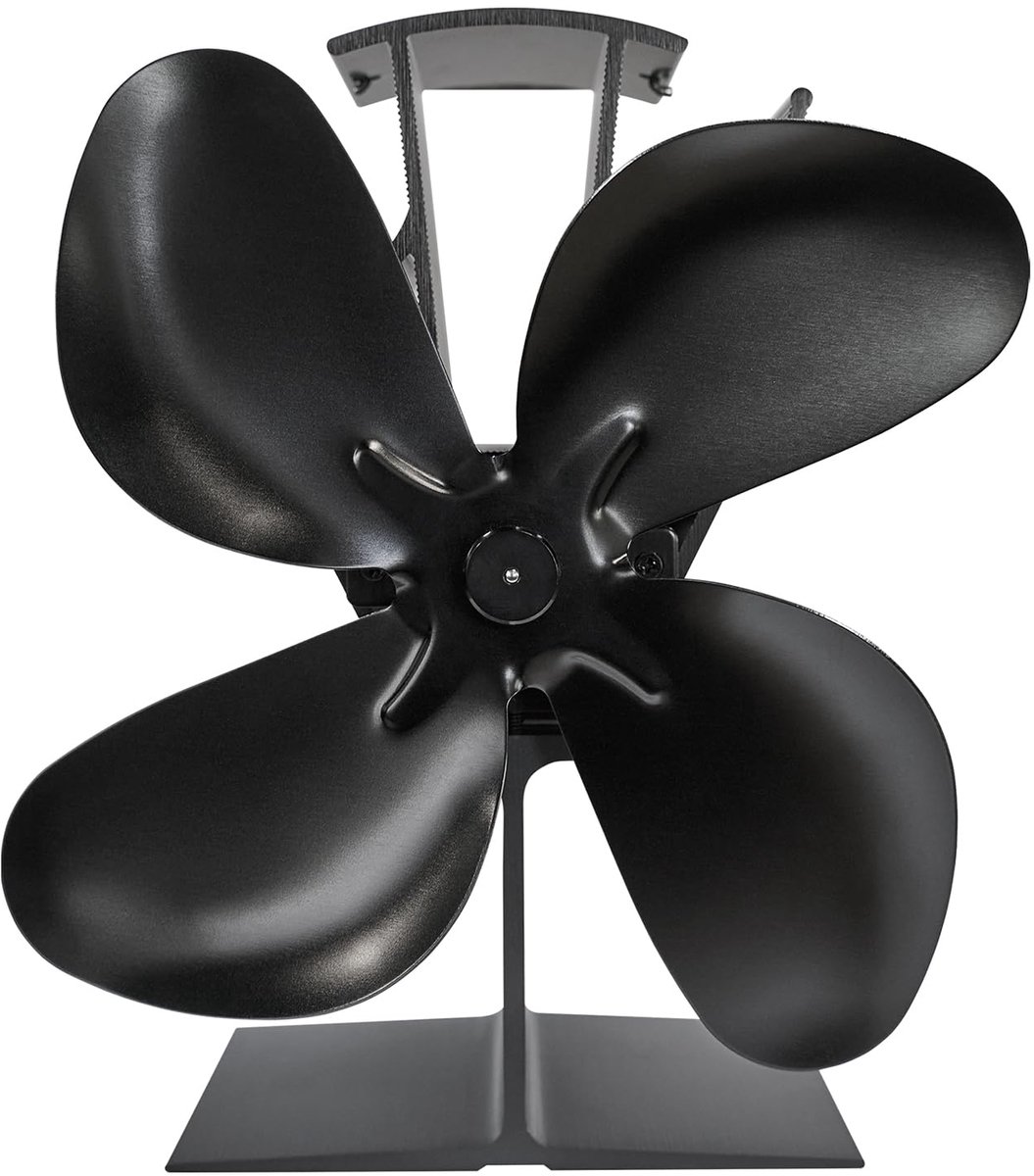 SnelShoppen - BIO ETHANOL FIRES ÖKO OKO Premium Kachelventilator Zwart voor Warmteaangedreven Kachels - Ideaal voor Tuin, Camping, Feest en Thuisgebru