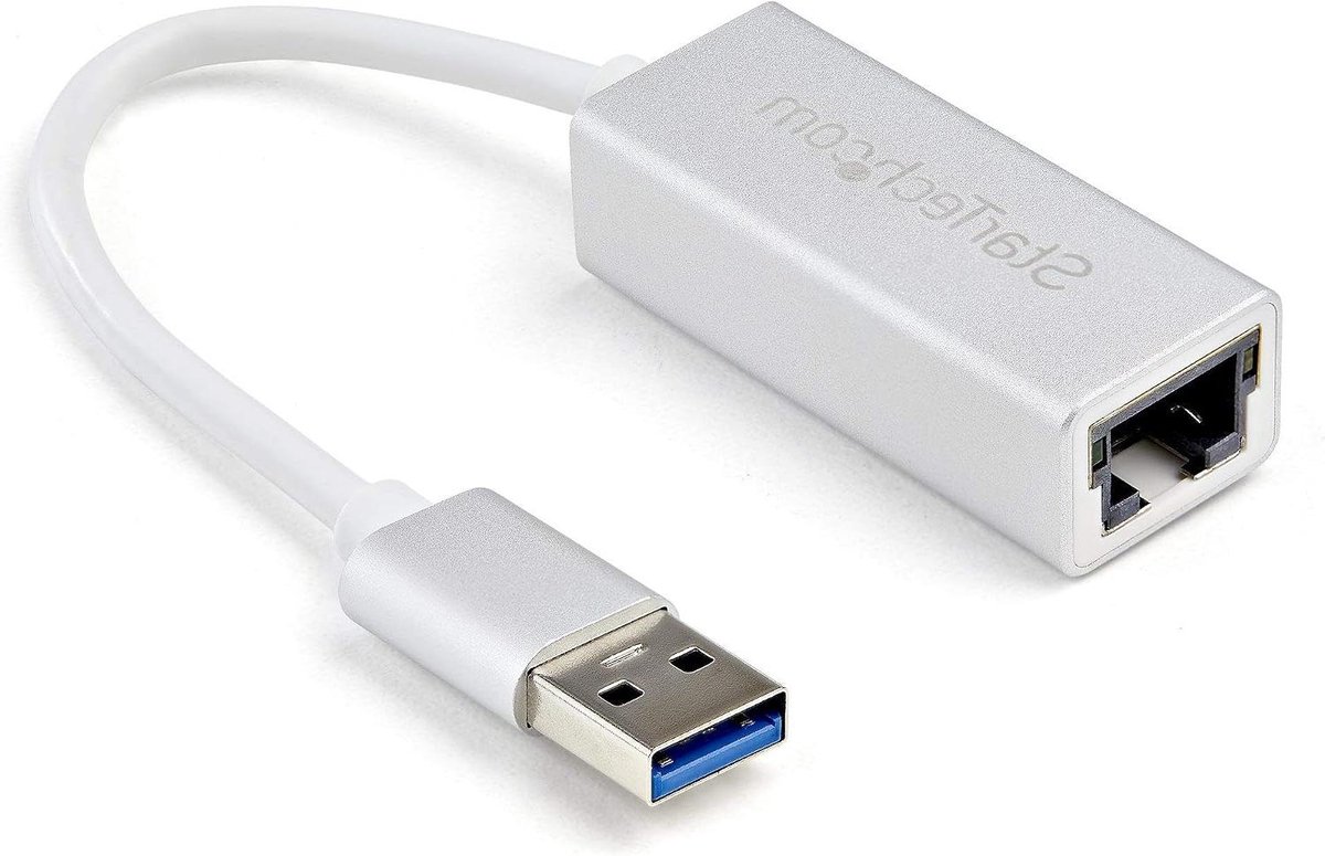 USB Netwerkadapter - Ethernet Dongle - Bekabeld Internet - Driverloze Installatie - Gigabit Snelheid - Zilver