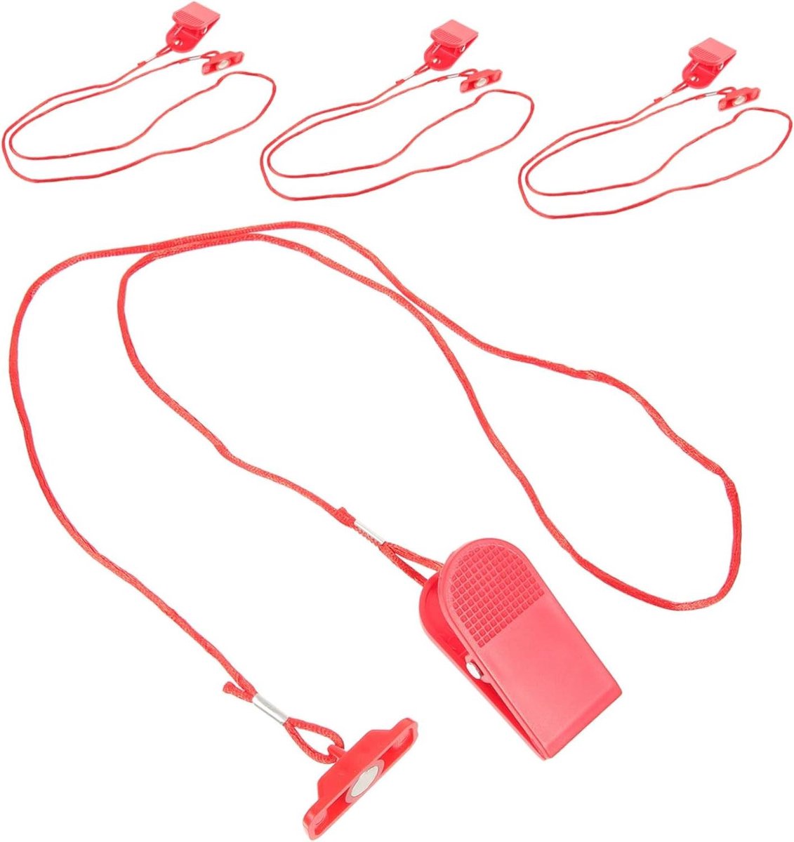 Loopbandsleutels - Noodstopmagneet - Veilig Trainen - Universele Vervanging - 5.7 x 3.8 x 2.7 cm - Rood