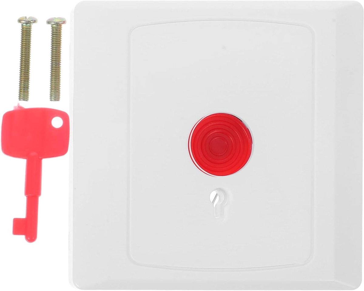 Noodknop Set - Alarmknop Senioren - Hulp Inschakelen - Met Reset Sleutel - 50 Gram - Multi