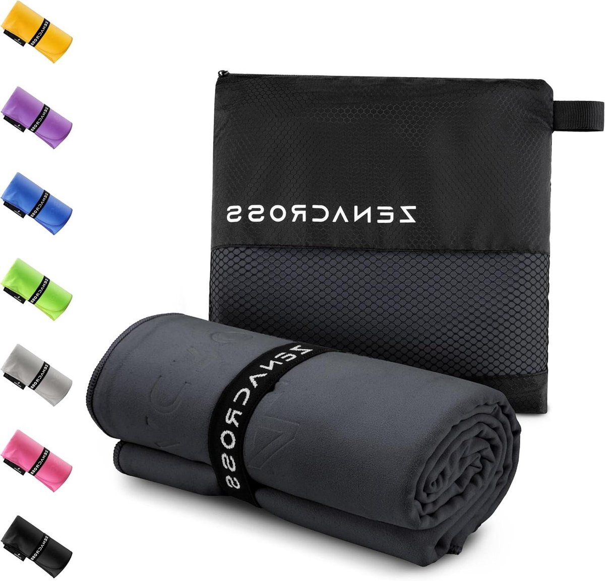 Microvezel Handdoek - Sport Handdoek - Reizen en Sport - Sneldrogend en Absorberend - 100x200cm - Donkerblauw