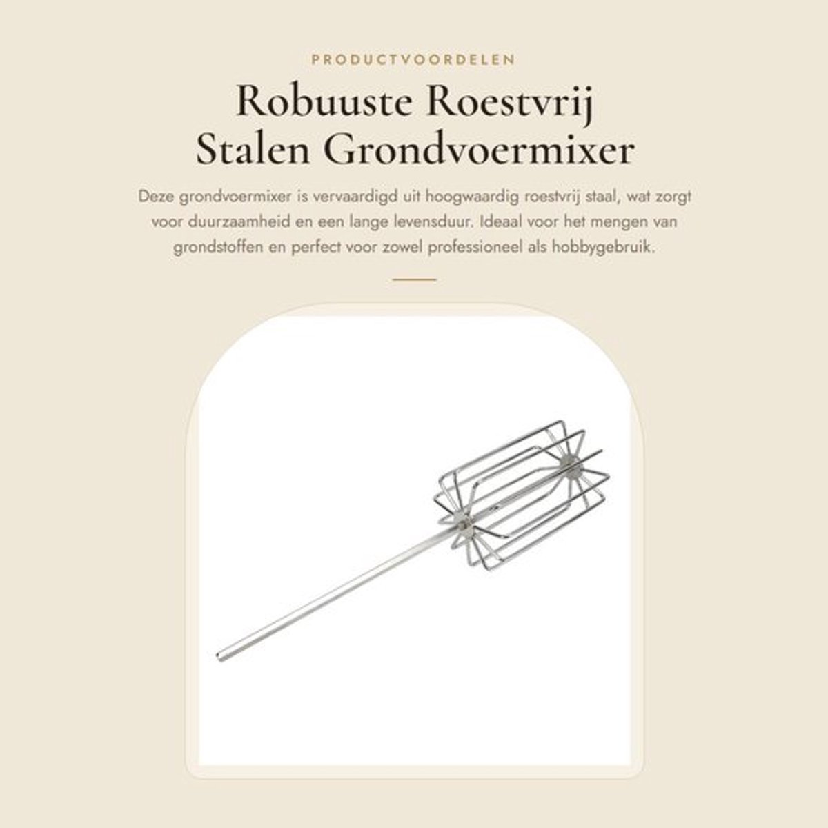 Robuuste Roestvrij Stalen Grondvoermixer met 11 Messen