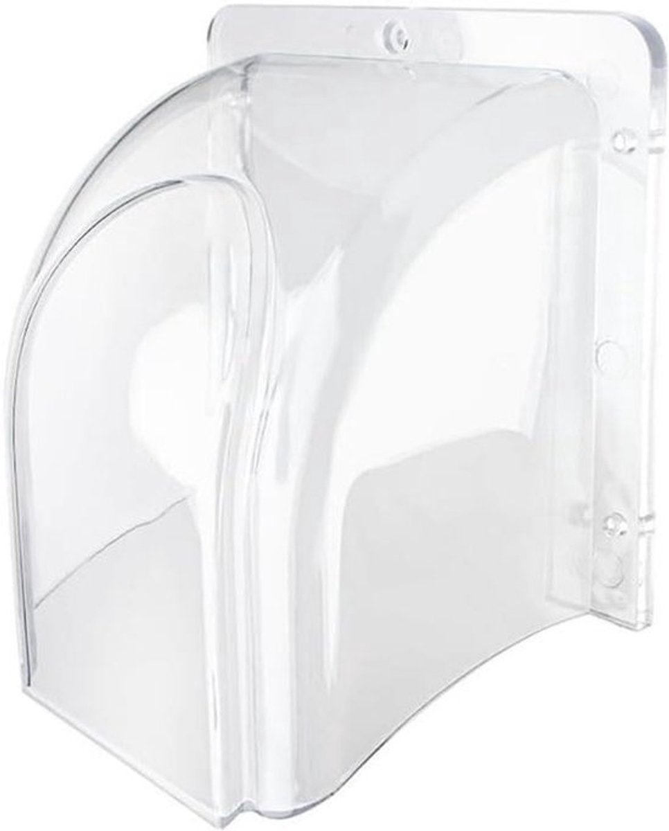 Allecta - Transparante waterdichte regenhoes voor deurbel - Acryl - Ring - Beschermdoos - Aanwezigheidsmachine - Accessoires