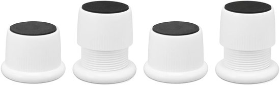 Meubelverhogers - Verstelbare Poten - Meubels Verstellen - Slijtvast Antislip - 4 Stuks - Wit — afbeelding 3