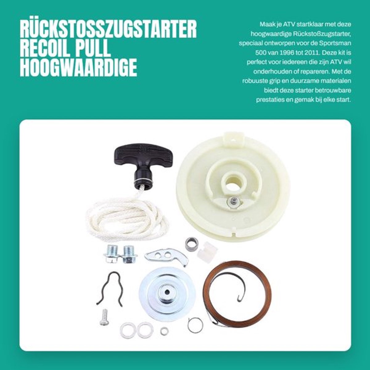 Terugloopstarter - Grip - Trekkoord - Reparatieset - Accessoires - Geschikt voor Sportsman 500 1996-2011