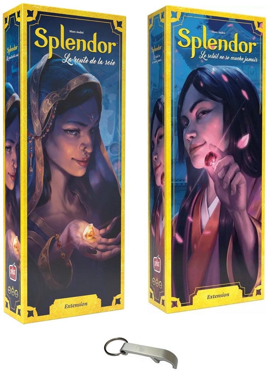 SnelShoppen - Splendor Set van 2 uitbreidingen De Zijderoute + De Zon gaat nooit onder - Strategiespel voor 2 tot 4 spelers - Geschikt voor kinderen v