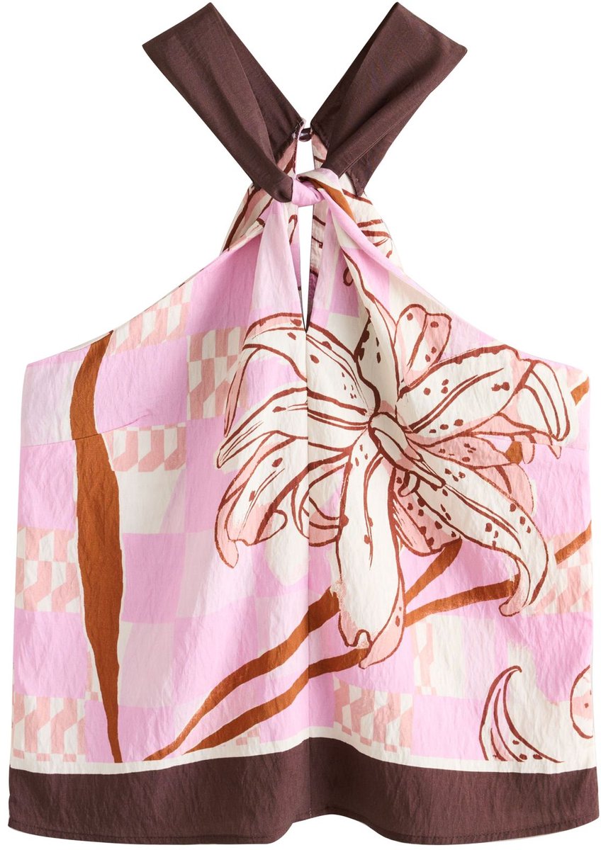 Next - Dames - Top met halterhals - Roze