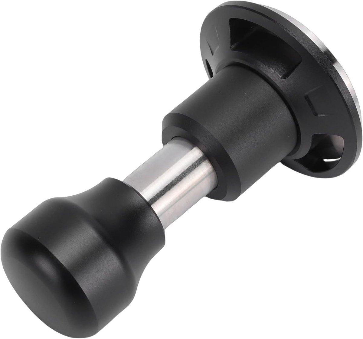 Koffie Tamper Espresso Sabotage Koffie Extraheren Verwisselbare Bases 58.5 mm Zilver