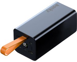Banky Laptop Powerbank 50.000 mAh – 100W USB C Snellader – Powerstation met Display & Zaklamp – MacBook