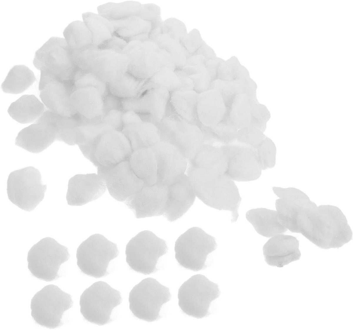Mini Katoenen Ballen - Wattenbolletjes Make-up Ballen - Make-up Verwijderen - Zachte Textuur - 500 g - Wit