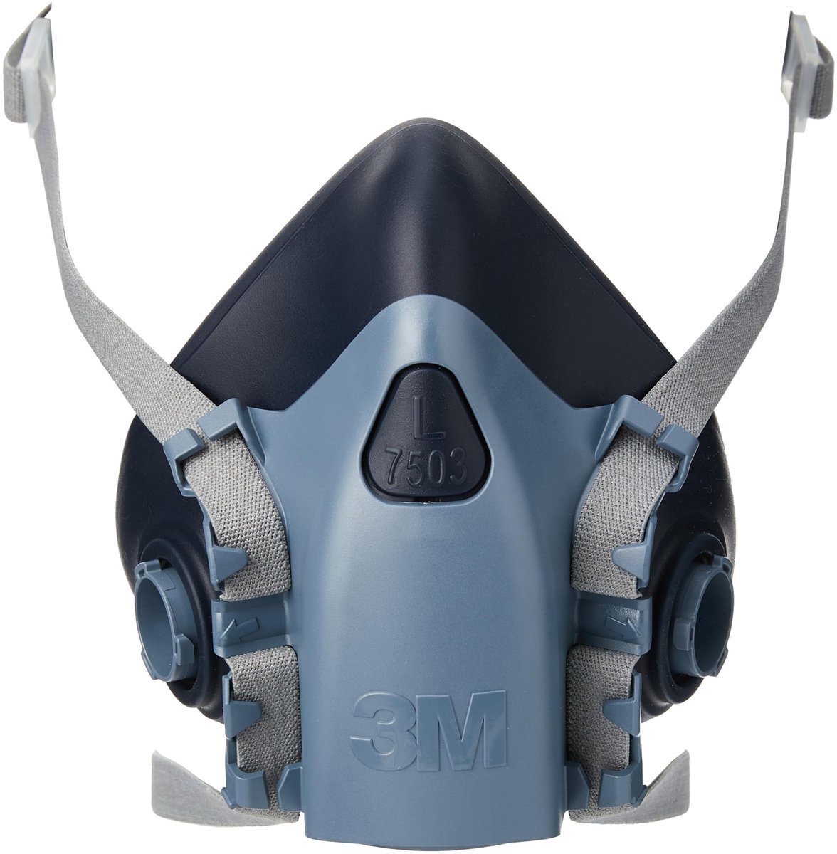 Dailygoods - Halfmasker van Siliconen met Gestructureerde Gezichtsafdichting - Maat L, EN-Veiligheid Gecertificeerd