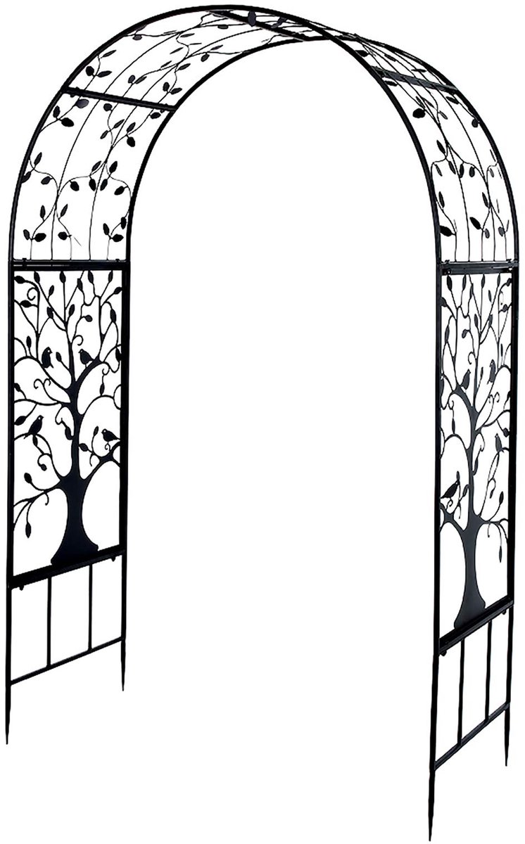 Dailygoods - Decoratieve Tuin Rozenboog - Klimplant Ondersteuning - Elegant Design - Bruiloft Decoratie - Tuinboog voor Buiten - Geschikt voor Tuin en...