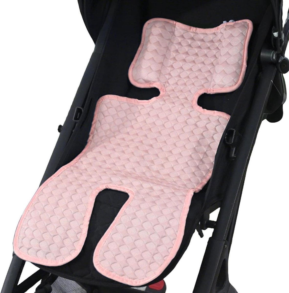 Wandelwagen Mat - Zitkussen Auto - Kind Koel Houden - Ademend Ontwerp - 70x34 cm - Roze