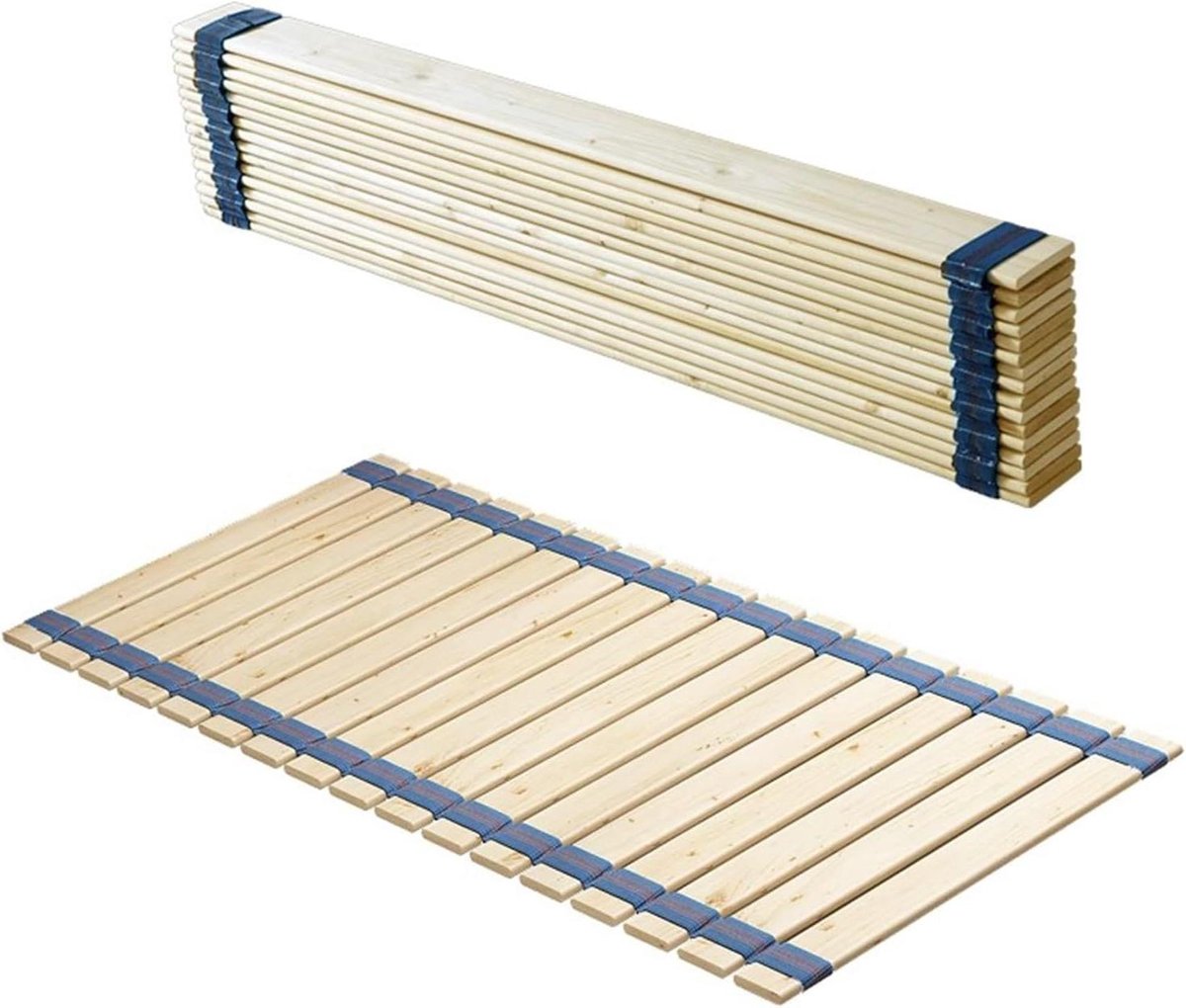Houten plank - Bed bodem - Matras ondersteuning - Opvouwbaar ontwerp - 80 x 110 cm - Houtkleur