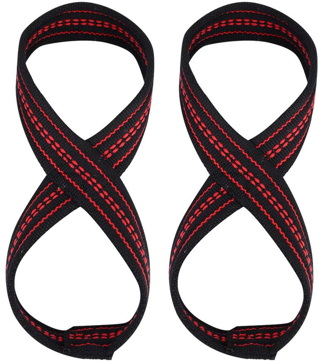 Dailygoods - Figure 8 Lifting Wristbands - Deadlift Gewichtheffen Gymbanden voor Krachttraining