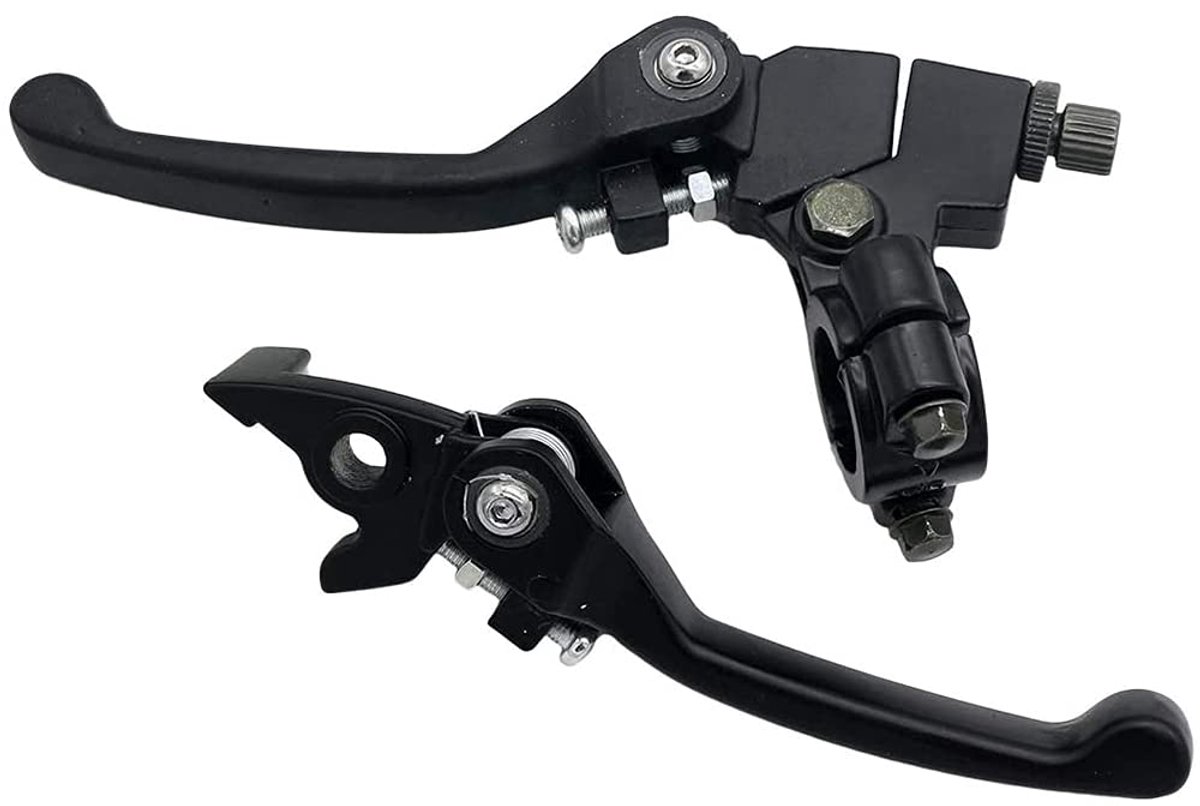 Dailygoods - Opvouwbare Aluminium Koppeling Remhendel - Motorfiets Vervanging - Zwart - Geschikt voor 22mm Stuur - Voor 110cc 125cc 140cc - Ideaal voo...