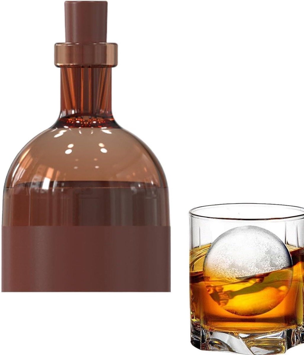 IJsbal Maker - Drankkoeler - Dranken Koelen - Siliconen Mal - 7x7x11 cm - Koffie