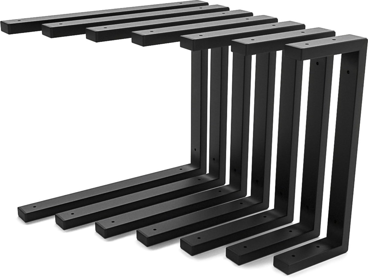 Dailygoods- Wastafelhouder Zware Last Drager - Wandconsole - Opzet-wastafelhouder - Set van 2 - Zijdematte Coating - Premium Staal - Wastafelsteun